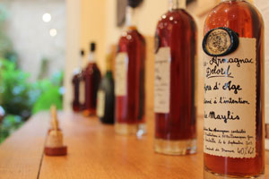 Ma bouteille d'Armagnac Delord "personnalisée" (NB: l'erreur d'orthographe sur mon prénom est excusée)