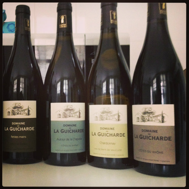 Gamme vins domaine de La Guicharde