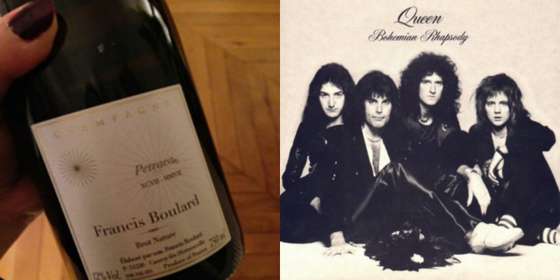 Accord vin musique - Cuvée Petraea XCVII MMVII – Francis Boulard - Bohemian Rhapsody – Queen