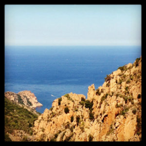 Vue sur la mer depuis les calanques de Piana - Corse