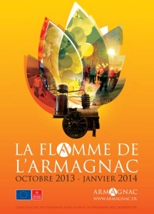 Affiche Flamme de l'Armagnac octobre 2013-janvier 2014