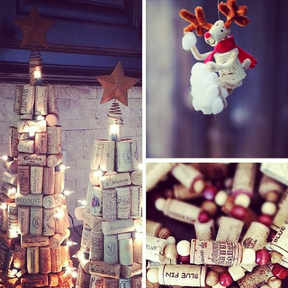 Idées décorations de Noël DIY avec des bouchons de liège