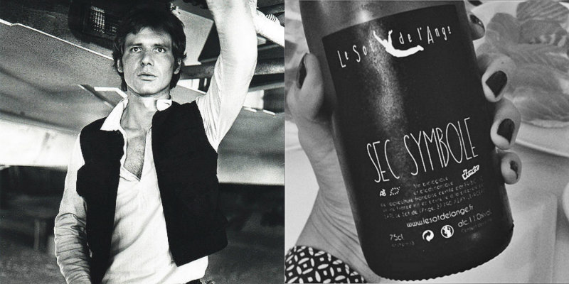 Accords vins et Star Wars - Han Solo - Sec Symbole Le Sot de l'Ange