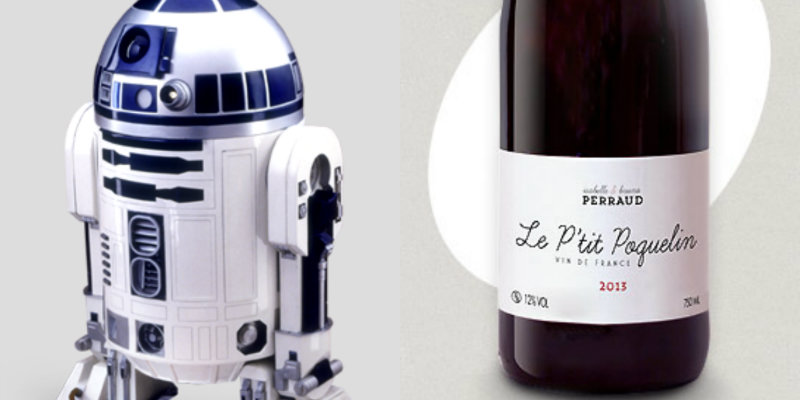 Accords vins et Star Wars - R2D2 - Ptit Poquelin Isabelle Bruno Perraud