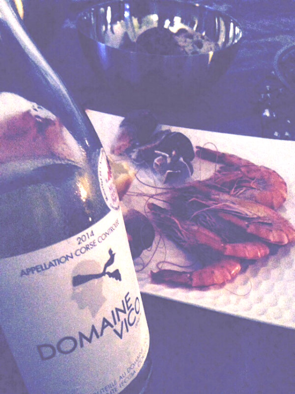 Blanc - Domaine Vico - Corse - gambas