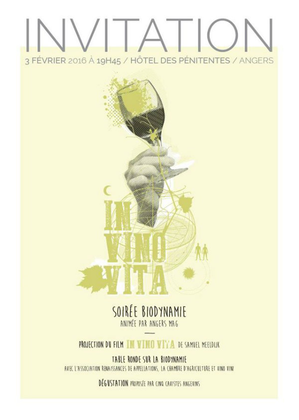 Invitation soirée In Vino Vita