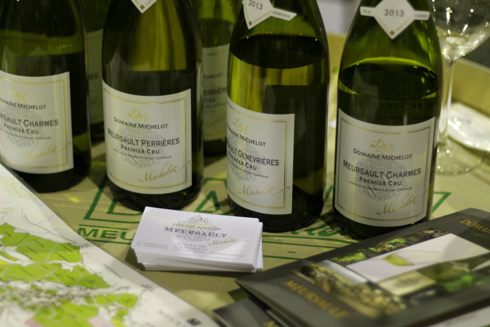 Vins du domaine Michelot - Meursault - Grands Jours de Bourgogne 2016