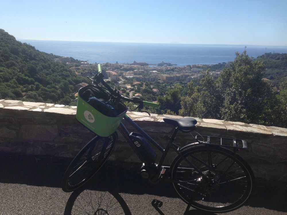 Balade en velo electrique APPeBIKE au dessus de Bastia