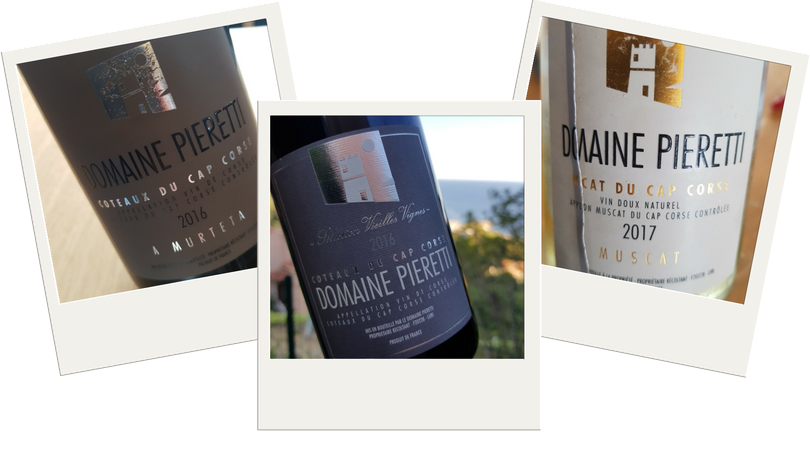 Vins rouges et muscat domaine Pieretti