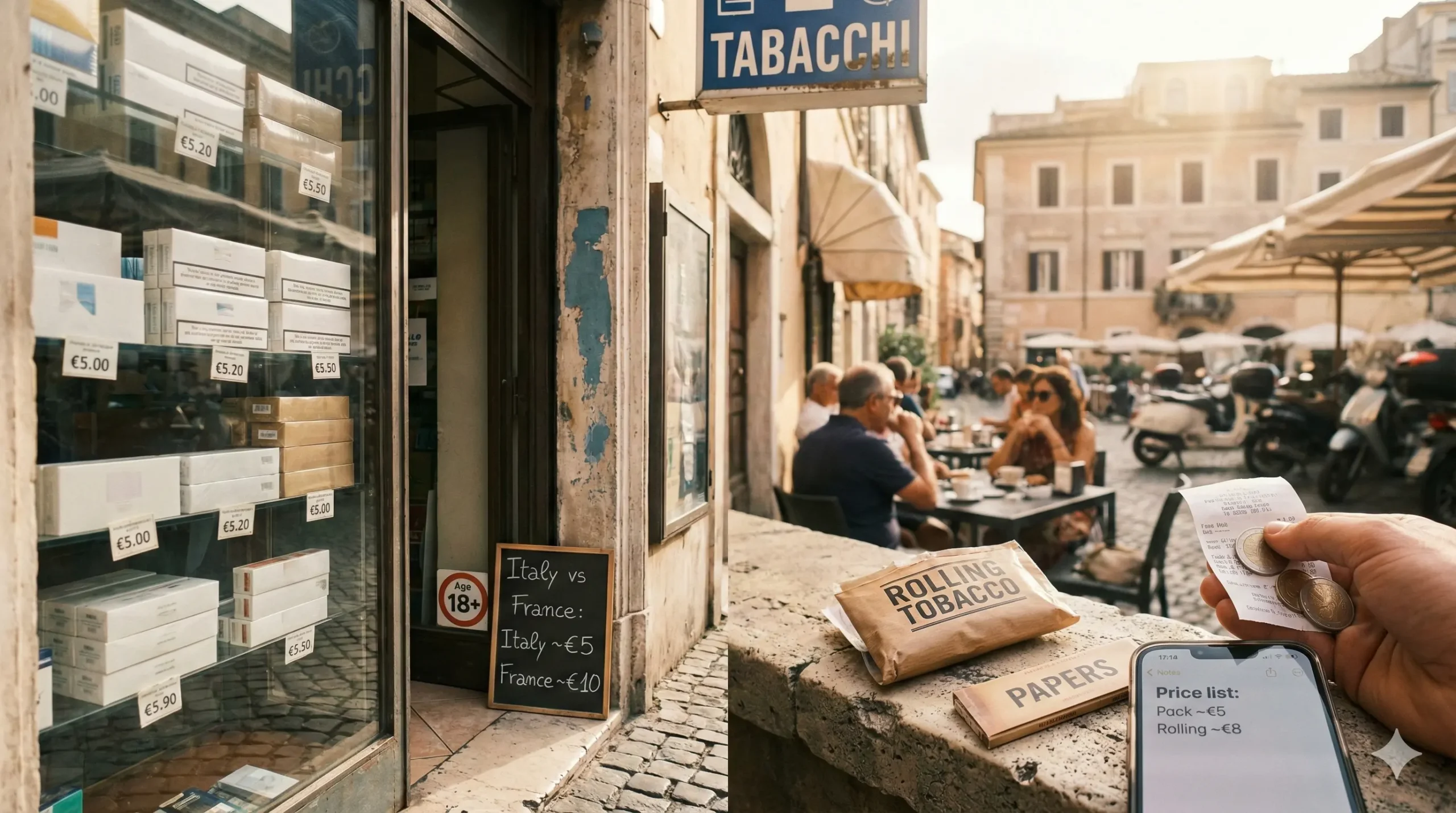 prix cigarette italie